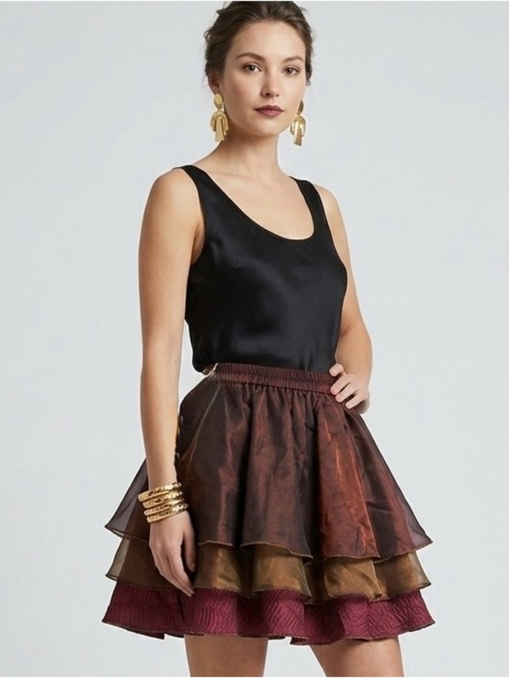 NWT VTG Y2K Fairycore WhimsiGoth Avant Garde Rare Jeanne Marc Flutter Skirt P2 - Picture 8 of 8